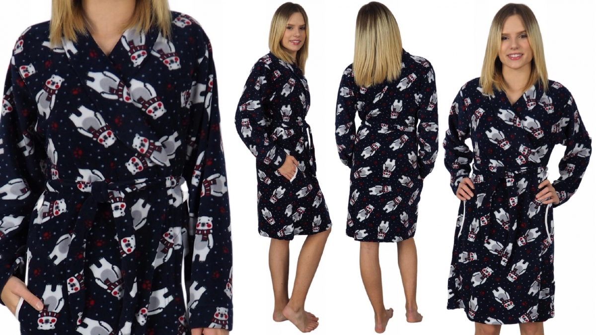 SZLAFROK DAMSKI POLAR XL na prezent FAJNY miły XL