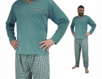 Piżama męska XL długi rękaw bawełna wygodna M-3XL