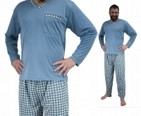 piżama męska Bawełna 100% wygodna dł rękaw NEW