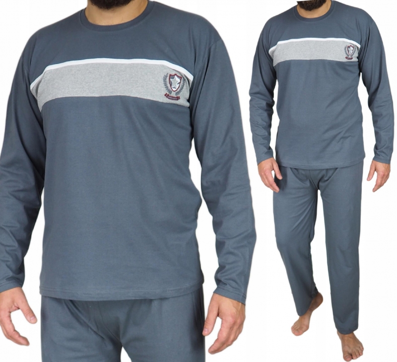 Piżama męska XXL NEW wiosna BAWEŁNA dł.rękaw 2XL
