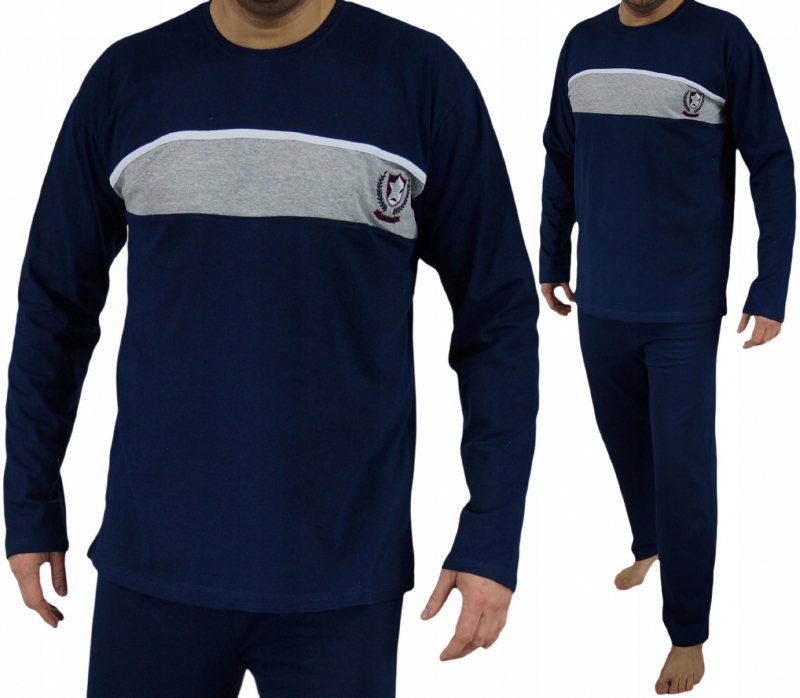 Piżama męska XXL NEW wiosna BAWEŁNA dł.rękaw 2XL